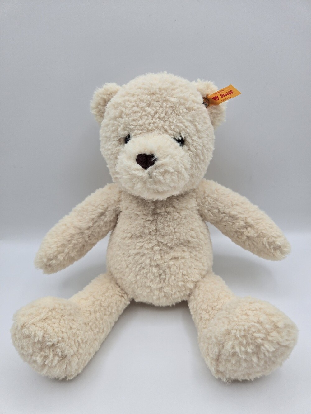 Steiff Mila Cream Fleece Teddy Bear Plush Stuffed Animal w/ Ear Tag 12"